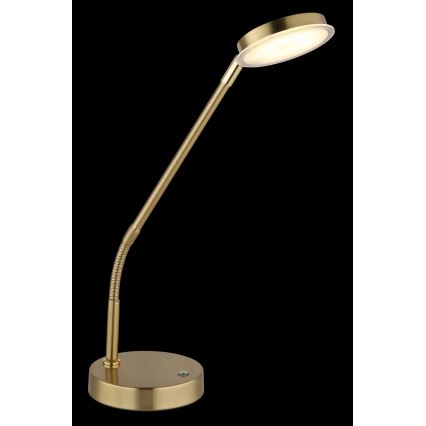 Globo - Himmennettävä kosketinohjattu LED-pöytävalaisin LED/6,5W/230V 2700/3350/4000K messinki