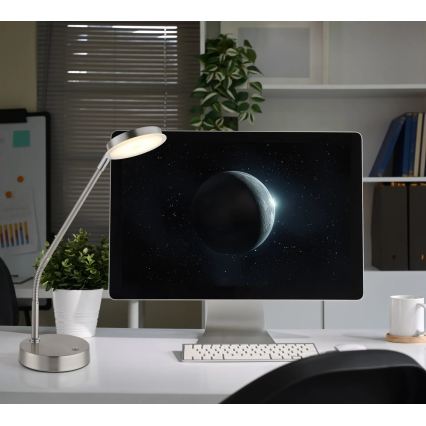 Globo - LED himmennettävä kosketuspöytälamppu LED/6,5W/230V 2700/3350/4000K mattakromi