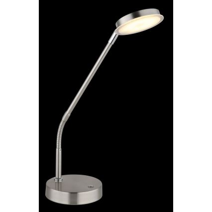 Globo - LED himmennettävä kosketuspöytälamppu LED/6,5W/230V 2700/3350/4000K mattakromi