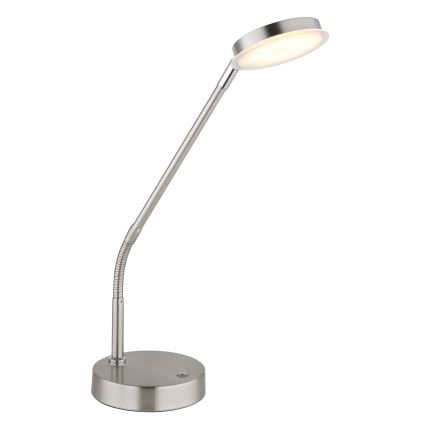 Globo - LED himmennettävä kosketuspöytälamppu LED/6,5W/230V 2700/3350/4000K mattakromi