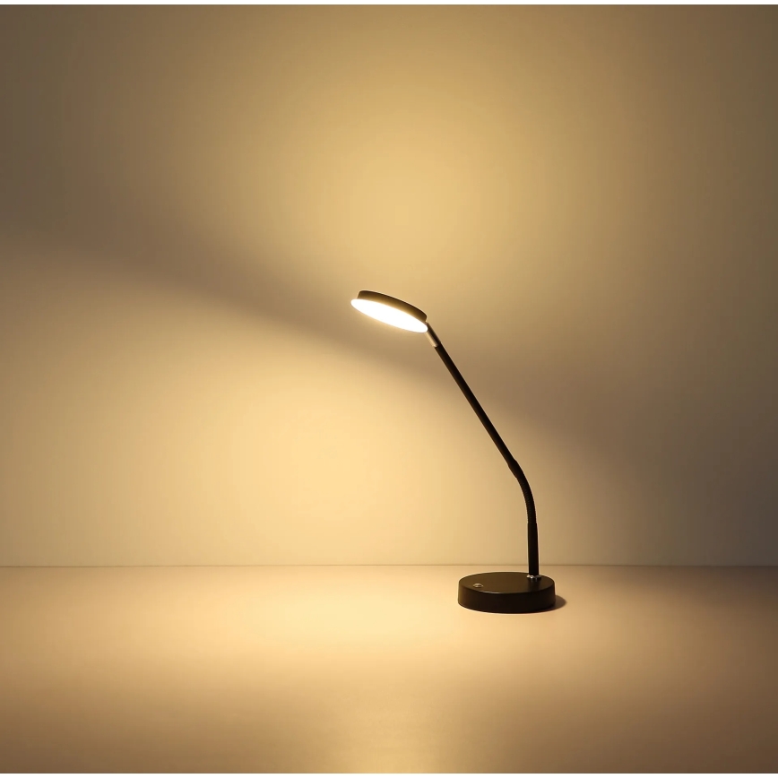 Globo – himmennettävä kosketustoiminnolla varustettu LED-pöytälamppu, 6,5 W, 230 V, 2700/3350/4000 K, musta