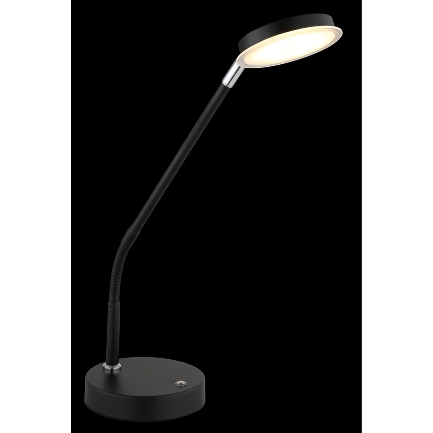 Globo – himmennettävä kosketustoiminnolla varustettu LED-pöytälamppu, 6,5 W, 230 V, 2700/3350/4000 K, musta