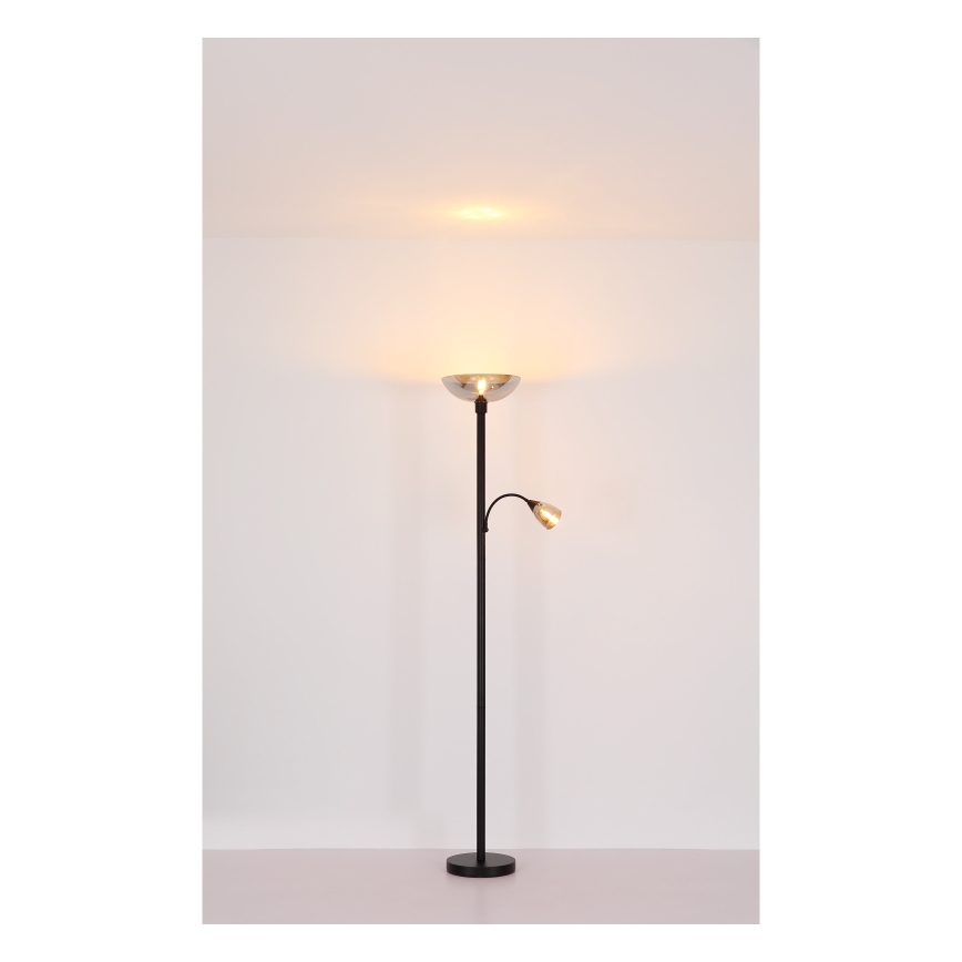 Globo - Lattialamppu 1xE27/60W/230V + 1xE14/40W