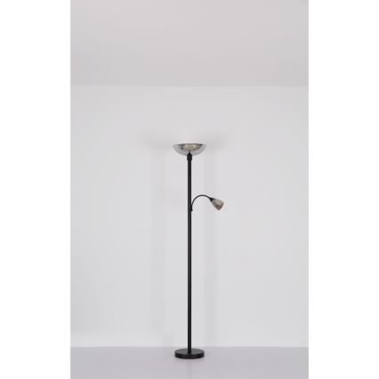 Globo - Lattialamppu 1xE27/60W/230V + 1xE14/40W