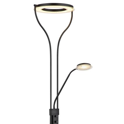 Globo - himennettävä LED-lattiavalaisin LED/20W/230V + LED/4W 3000K musta