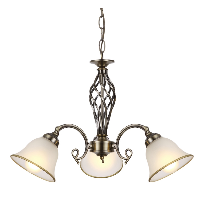 Globo - Kattokruunu ketjussa 3xE27/60W/230V