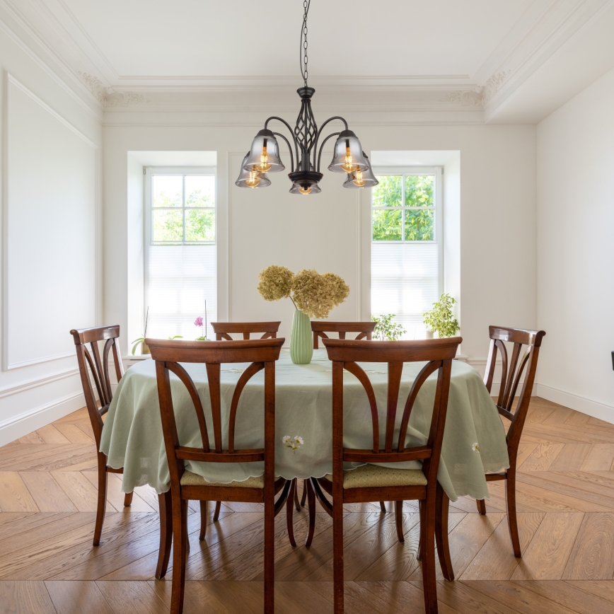 Globo - Kattokruunu ketjussa 5xE27/60W/230V