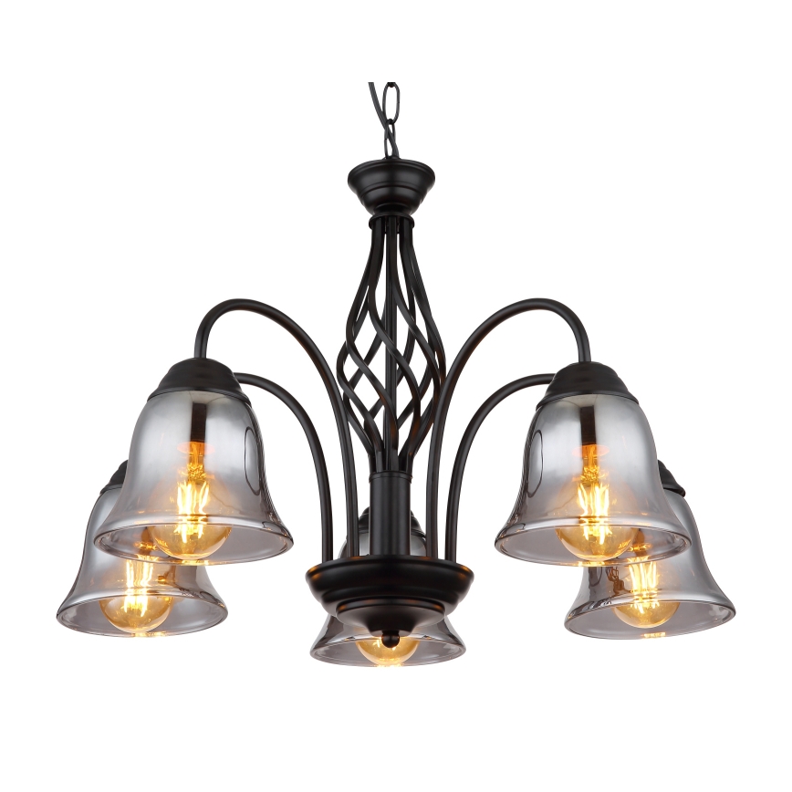 Globo - Kattokruunu ketjussa 5xE27/60W/230V