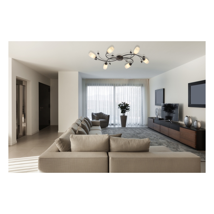 Globo - Kiinteä kattokruunu 6xE14/40W/230V