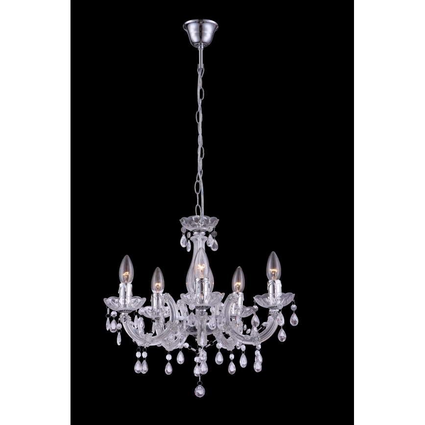 Globo - Kattokruunu ketjussa 5xE14/40W/230V