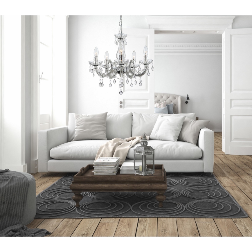 Globo - Kattokruunu ketjussa 5xE14/40W/230V