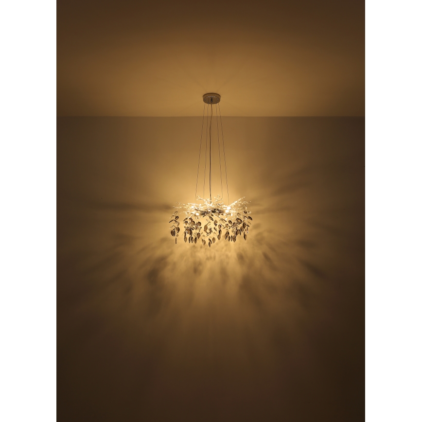 Globo - Kattokruunu johdossa 8xG9/8W/230V halkaisija 61 cm kulta