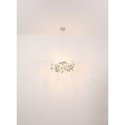 Globo - Kattokruunu johdossa 8xG9/8W/230V halkaisija 61 cm kulta