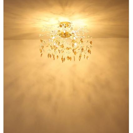 Globo - varrellinen kattokruunu 8xG9/8W/230V kultainen