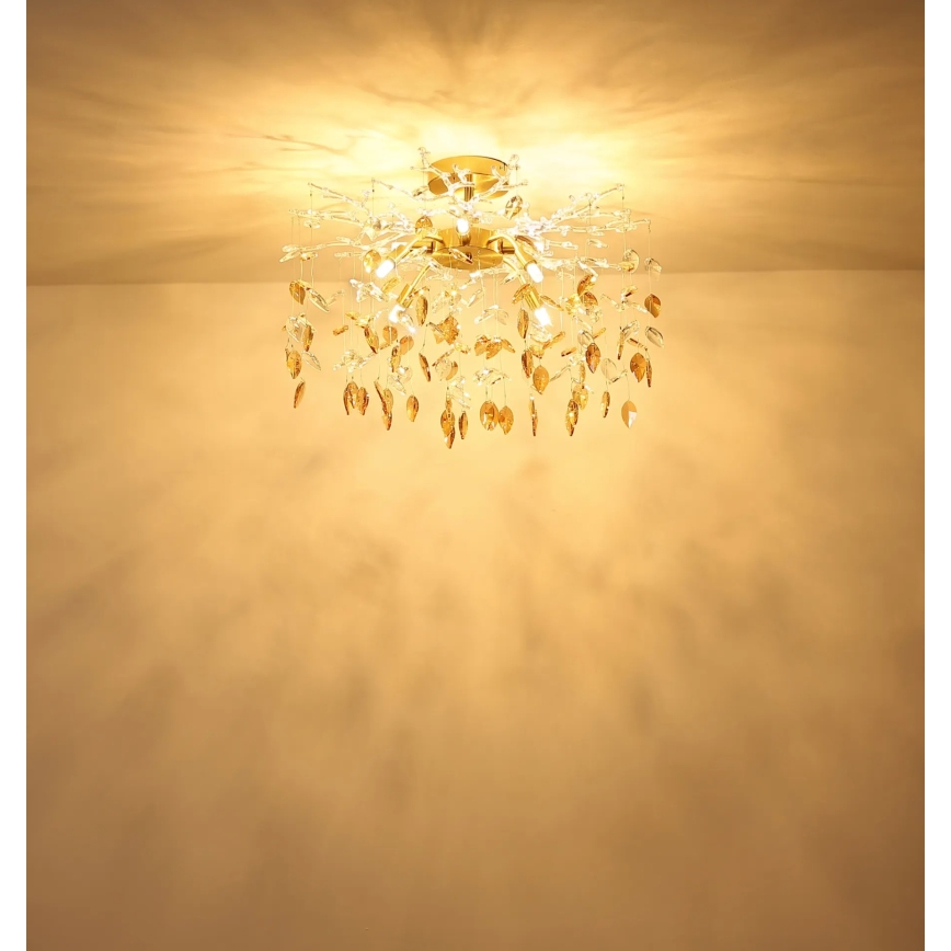 Globo - varrellinen kattokruunu 8xG9/8W/230V kultainen
