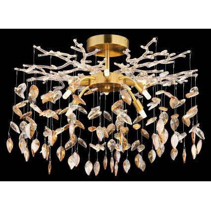 Globo - varrellinen kattokruunu 8xG9/8W/230V kultainen