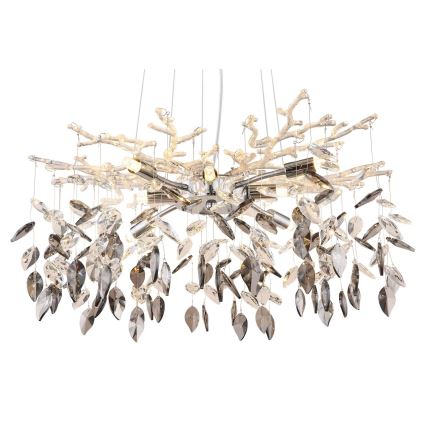 Globo - Kattokruunu johdossa 8xG9/8W/230V halkaisija 61 cm kiiltävä kromi