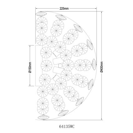 Globo - LED-seinävalaisin 6xG9/3,5W/230V kiiltävä kromi