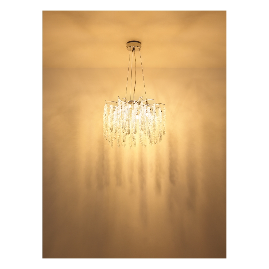 Globo - LED-riippuvalaisin vaijerilla 6xG9/8W/230V