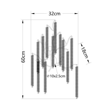 Globo - LED-seinävalaisin 3xG9/8W/230V
