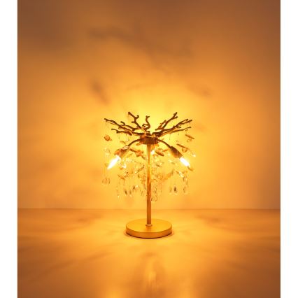 Globo - Pöytävalaisin 3xE14/40W/230V, kultainen