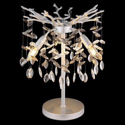 Globo - Pöytälamppu 3xE14/40W/230V hopeanvärinen