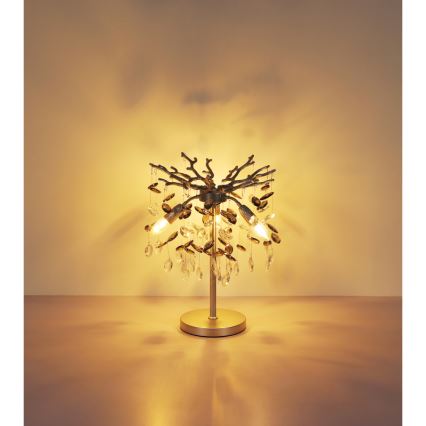 Globo - Pöytälamppu 3xE14/40W/230V hopeanvärinen