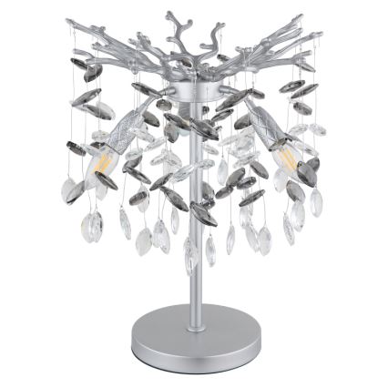 Globo - Pöytälamppu 3xE14/40W/230V hopeanvärinen