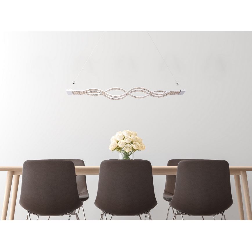 Globo - himennettävä LED-riippuvalaisin vaijerilla LED/30W/230V + kaukosäädin