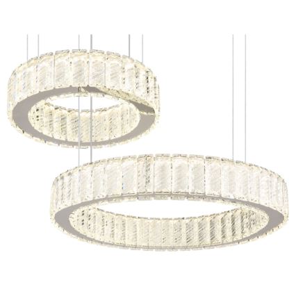 Globo - LED himmennettävä kattokruunu köydellä LED/80W/230V 2700-6000K + kaukosäädin