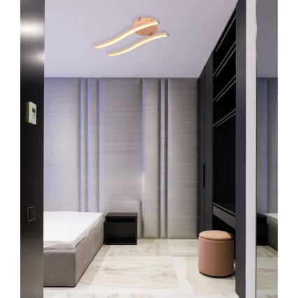 Globo - Kiinteä LED-kattokruunu LED/12W/230V 3000K oranssi