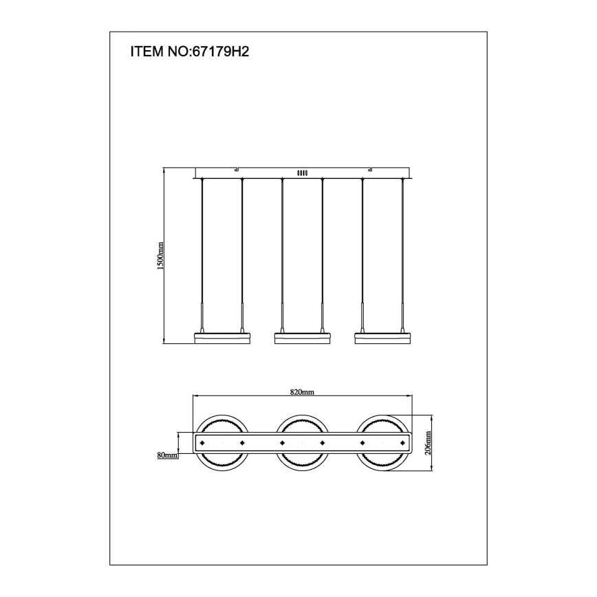 Globo - LED-riippuvalaisin kaapelilla LED/40W/230V 3000/4000/6000K