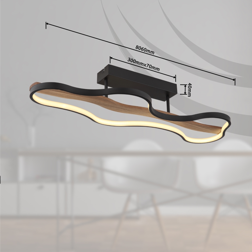Globo - Kiinteä LED-kattokruunu LED/30W/230V