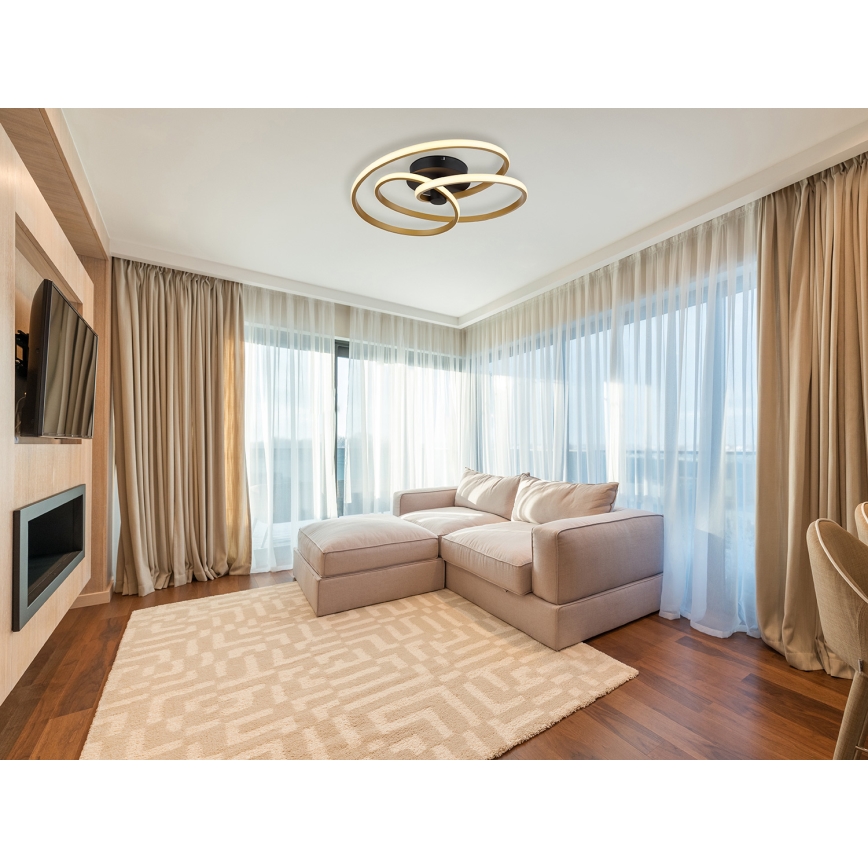 Globo - Kiinteä LED-kattokruunu LED/40W/230V 3000K kulta/musta