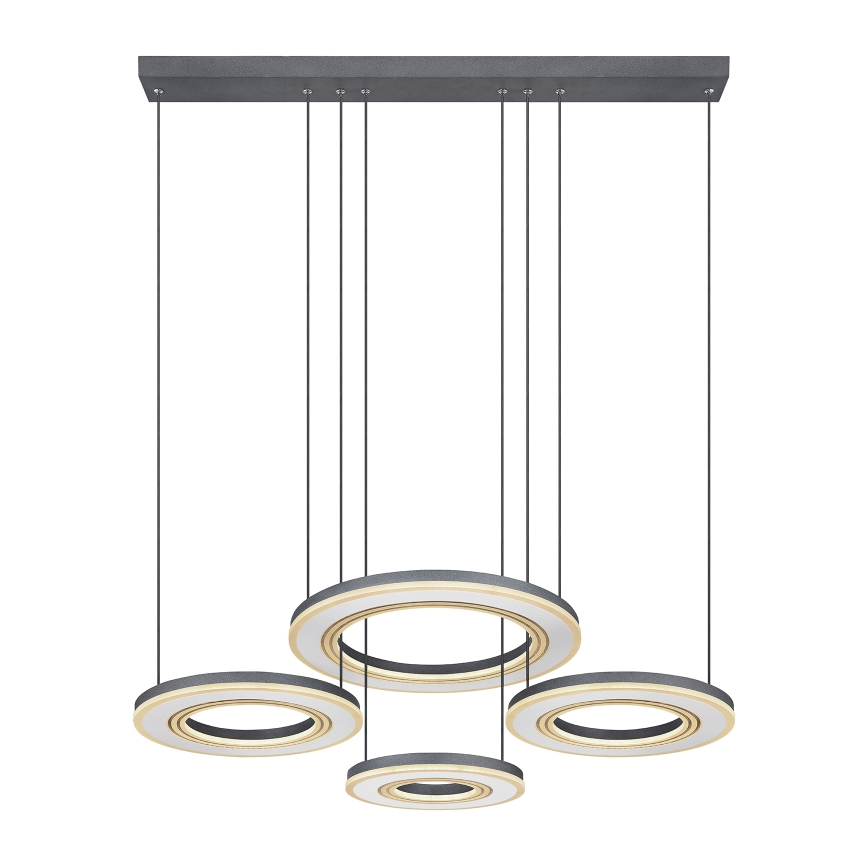 Globo - Himmennettävä LED-kattokruunu johdossa LED/80W/230V 2700-6000K musta + kauko-ohjaus