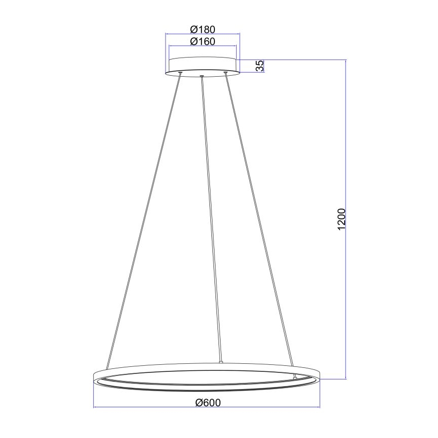 Globo - LED-kattokruunu narussa LED/29W/230V