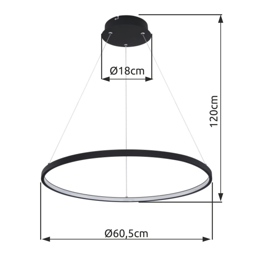Globo - LED-kattokruunu narussa LED/29W/230V