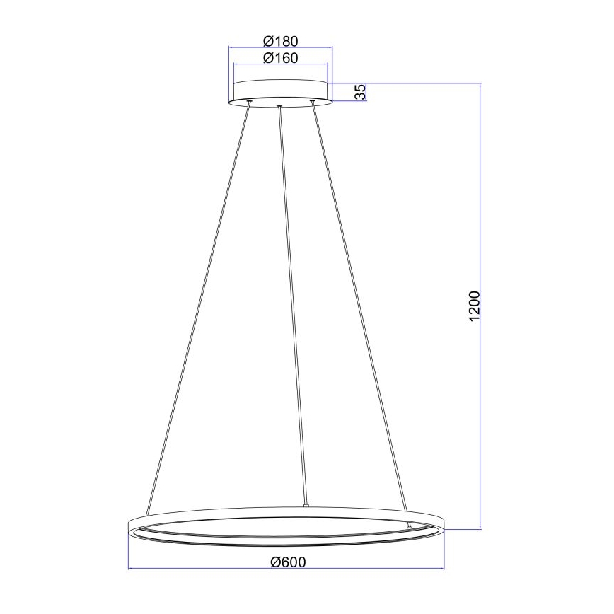 Globo - LED-kattokruunu narussa LED/29W/230V
