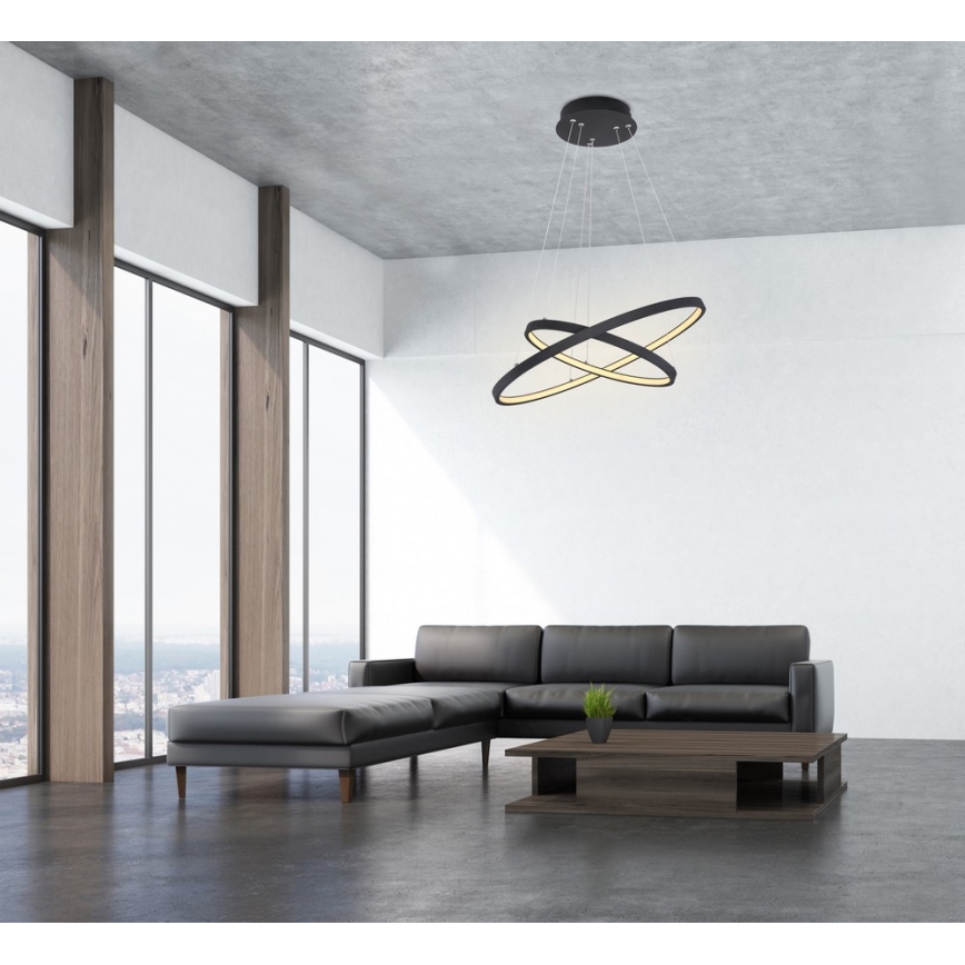 Globo - LED himmennettävä kattokruunu johdolla 2xLED/21W/230V