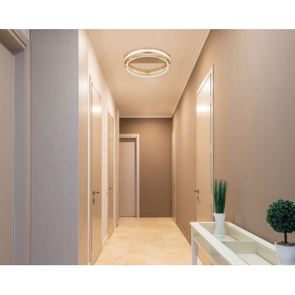 Globo - LED himmennettävä kristallikatto-valaisin LED/36W/230V 2700K-6000K + kaukosäädin