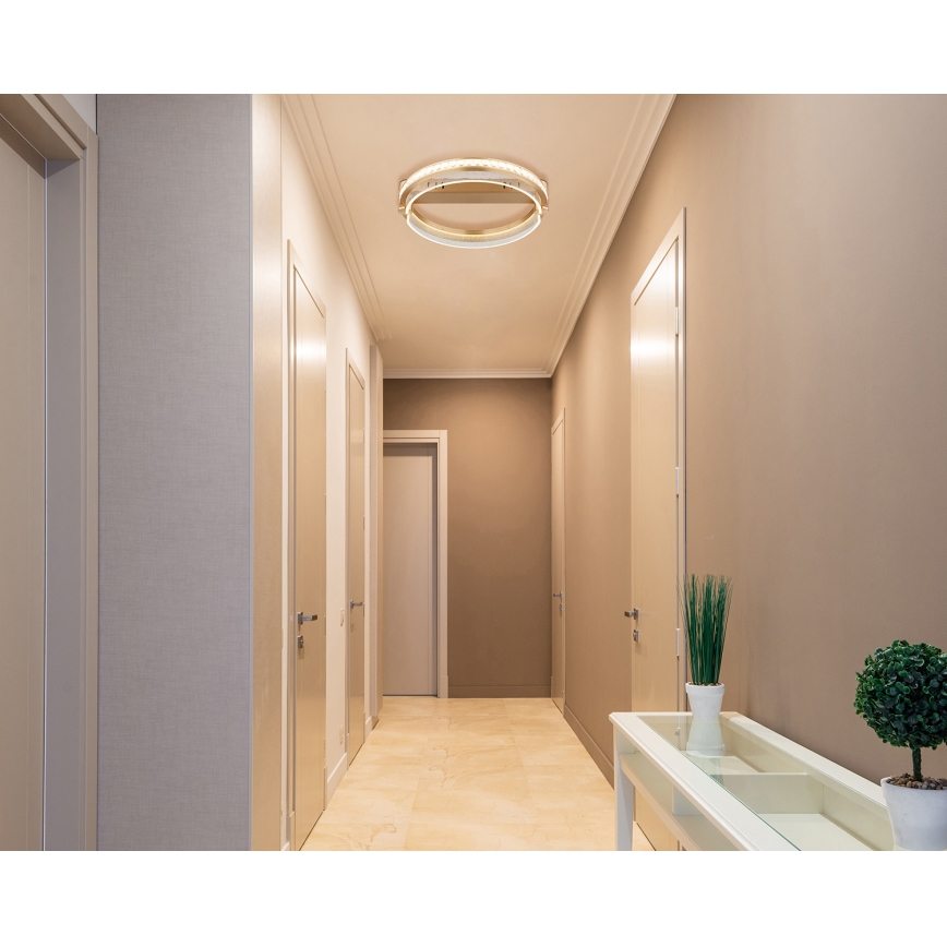 Globo - LED himmennettävä kristallikatto-valaisin LED/36W/230V 2700K-6000K + kaukosäädin