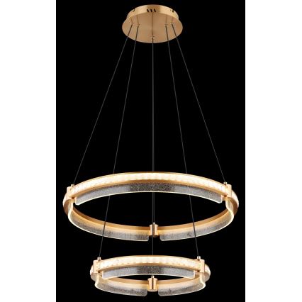 Globo - LED himmennettävä kristallikruunu johdolla LED/78W/230V 2700K-6000K + kaukosäädin