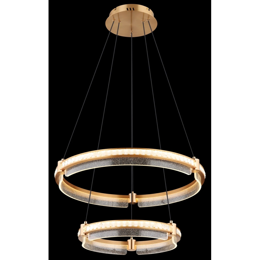 Globo - LED himmennettävä kristallikruunu johdolla LED/78W/230V 2700K-6000K + kaukosäädin