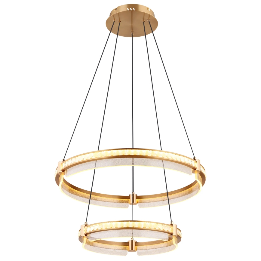 Globo - LED himmennettävä kristallikruunu johdolla LED/78W/230V 2700K-6000K + kaukosäädin