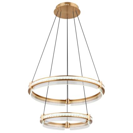 Globo - LED himmennettävä kristallikruunu johdolla LED/78W/230V 2700K-6000K + kaukosäädin