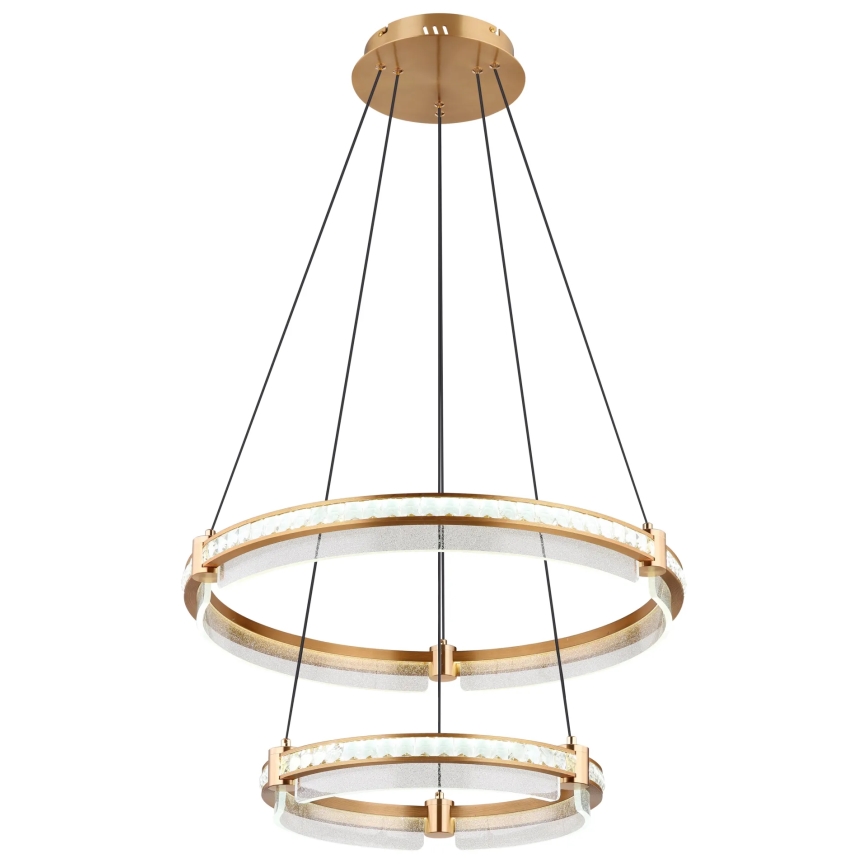 Globo - LED himmennettävä kristallikruunu johdolla LED/78W/230V 2700K-6000K + kaukosäädin