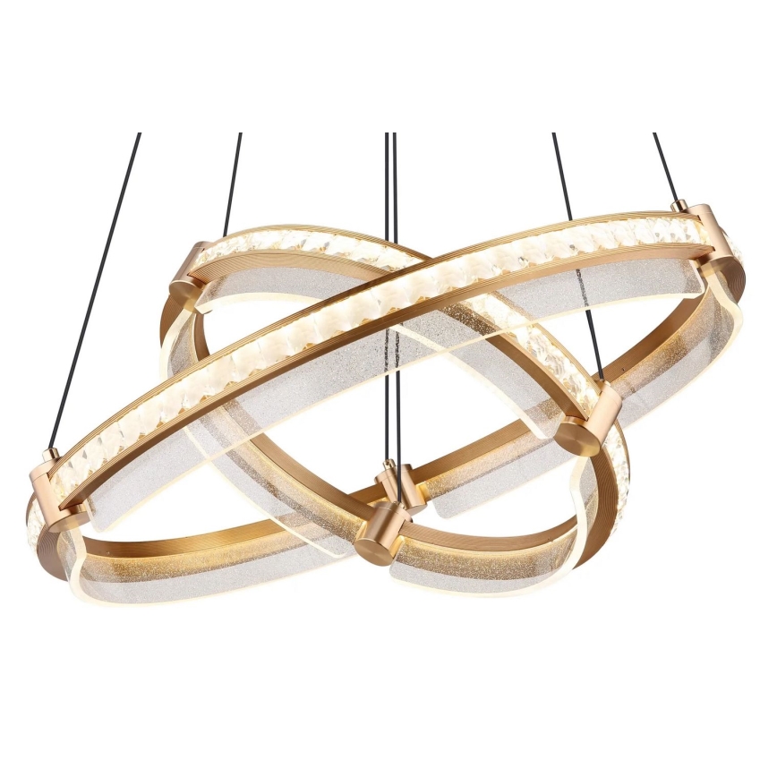 Globo - LED himmennettävä kristallikruunu johdolla LED/78W/230V 2700K-6000K + kaukosäädin