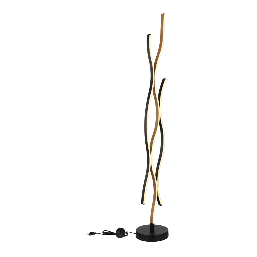 Globo - LED-lattiavalaisin LED/28W/230V 3000K musta/kulta