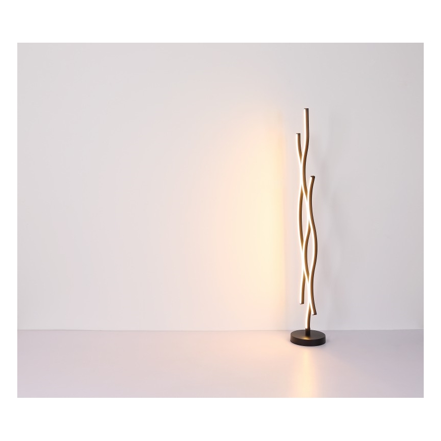 Globo - LED-lattiavalaisin LED/28W/230V 3000K musta/kulta