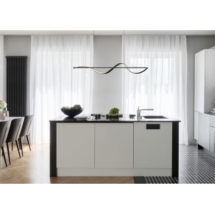 Globo - LED-kattokruunu johdossa LED/24W/230V 3000K musta